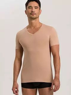 Повседневная футболка из египетского хлопка бежевого цвета Hanro 073089c1216 распродажа